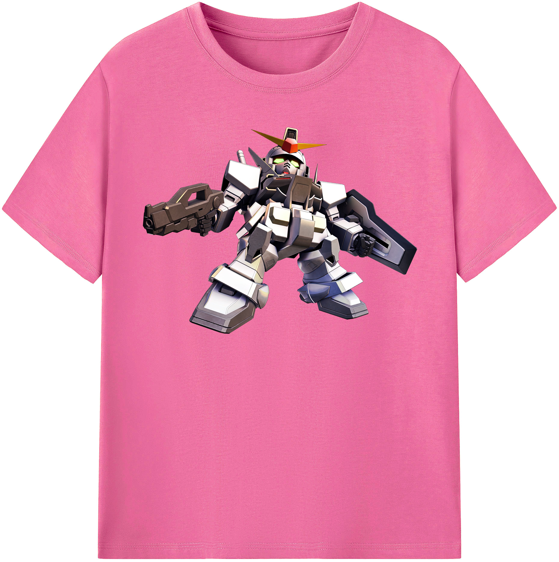 （画像用） 機動戦士ガンダム Mobile Suit Gundam レディースカジュアルプリントTシャツ（綿100％）